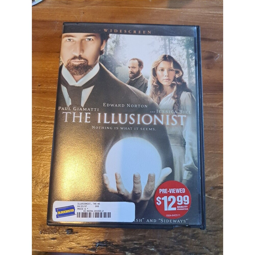 The Illusionist (DVD, 2006, Full Screen) Edward Norton/Paul Giamatti!